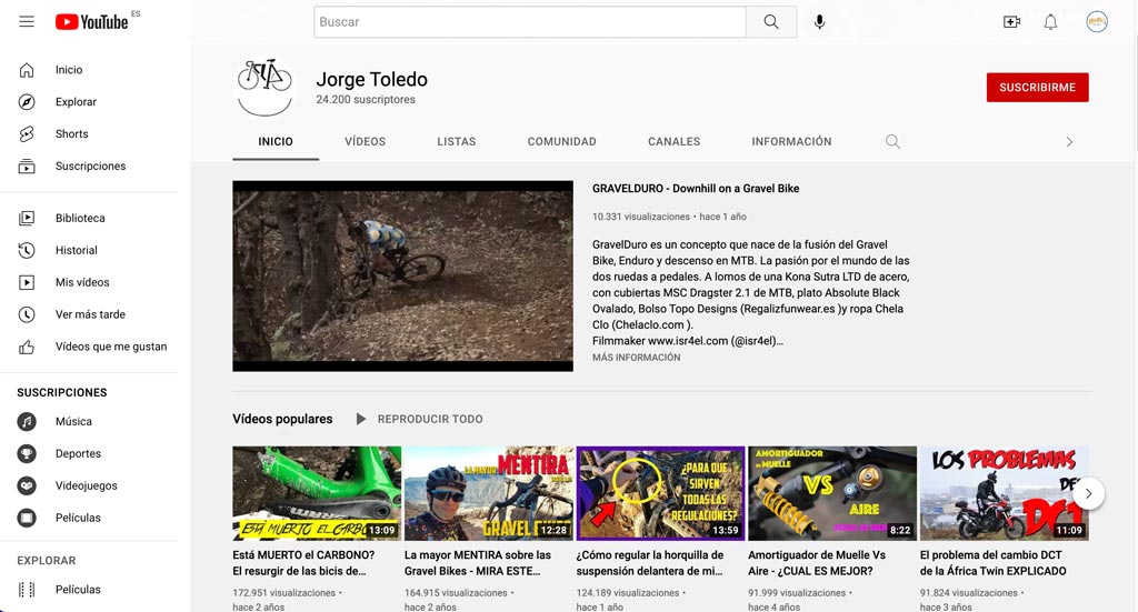 Jorge Toledo YouTube